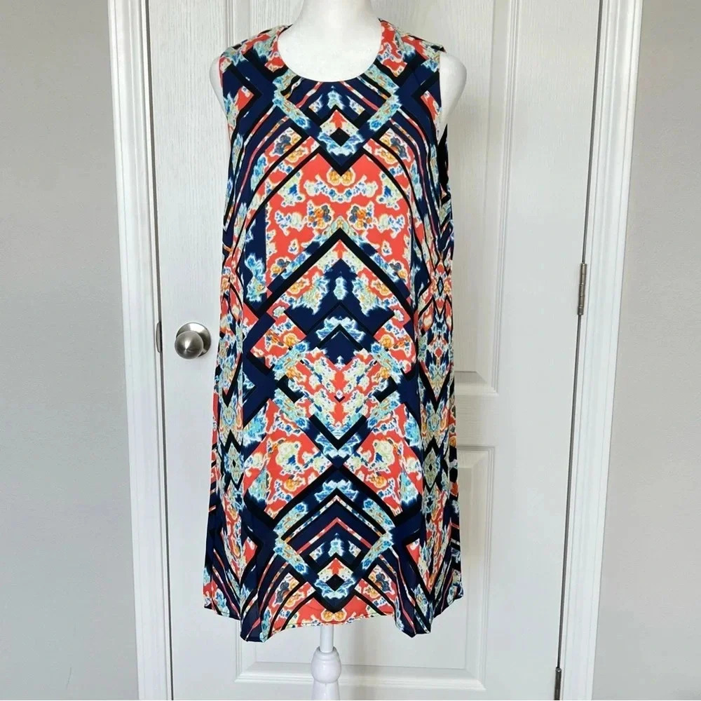 NWT Revolve Three Eighty Two Slip MIDI Dress Size Large Multicolor